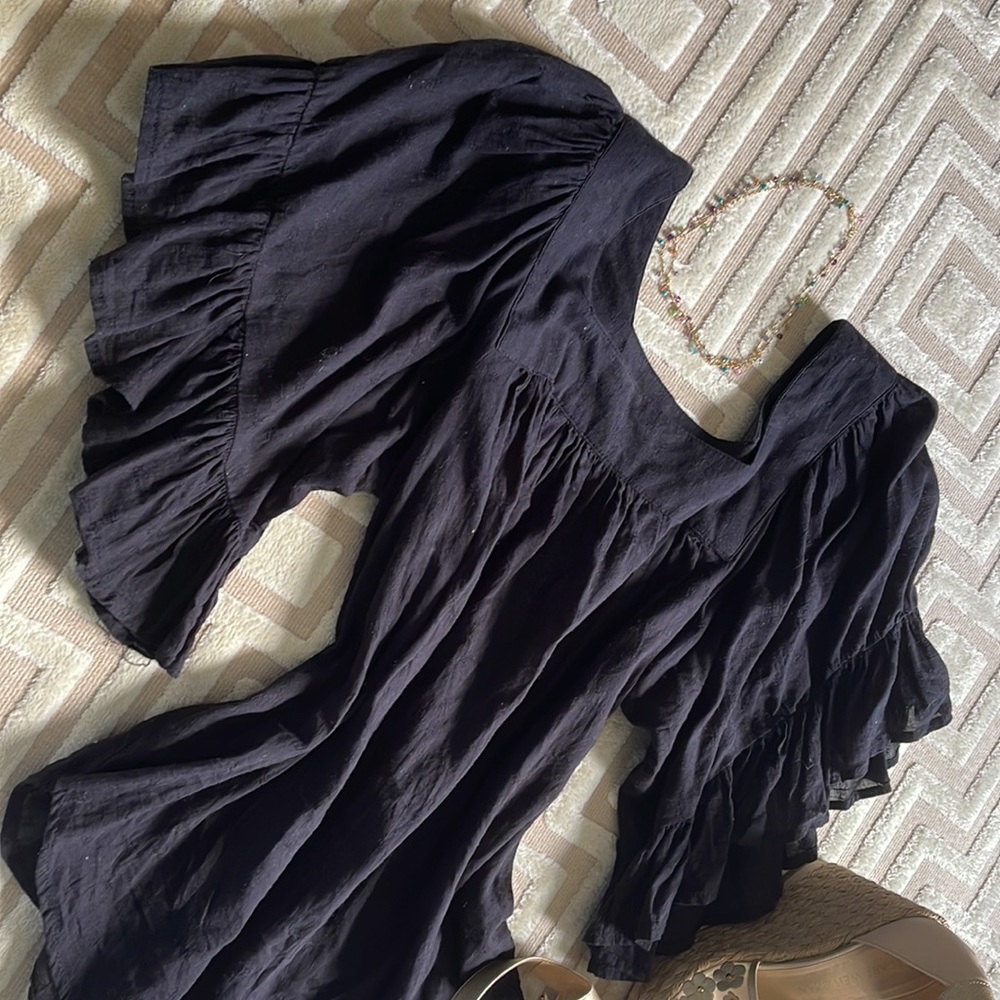 BOHO RUFFLE SLEEVE TOP - Picture 11 of 11
